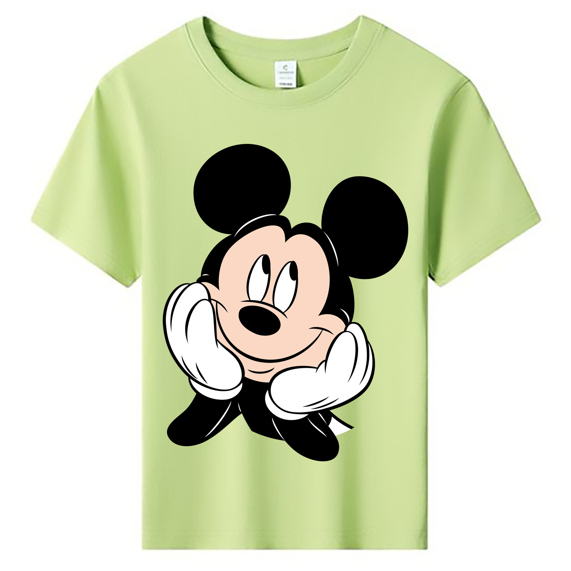 ミッキーマウス Mickey Mouse 綿100％キッズTシャツ（フロントプリント）